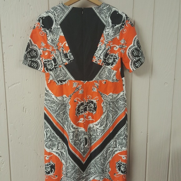 ASOS Blocked Scarf Print Dress - Picture 6 of 8